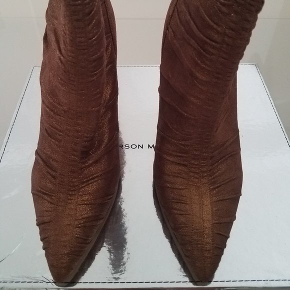 Sigerson Morrison Shoes - Sigerson Morrison Kimay Metallic Ankle Booties Size 9